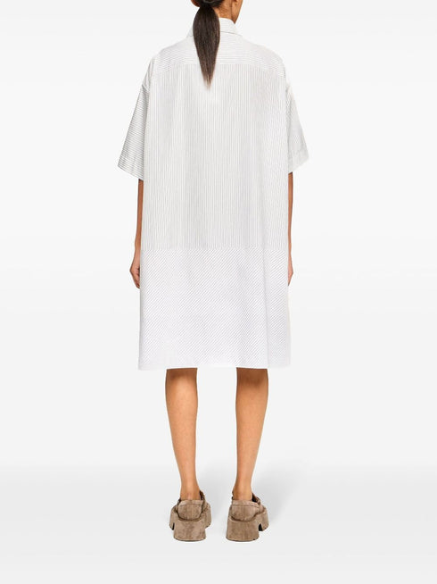 JW ANDERSON PINSTRIPE SHIRT DRESS